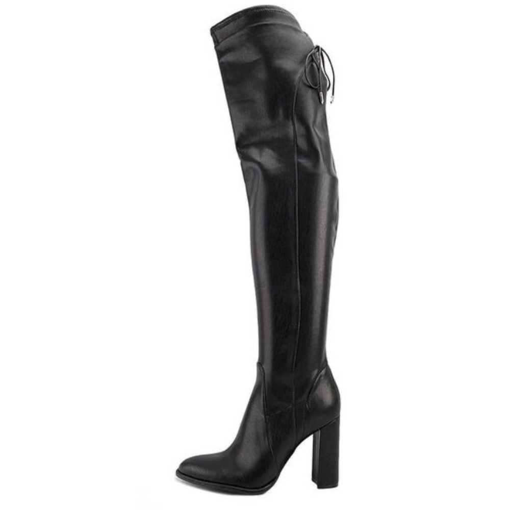 Marc Fisher black thigh high boots